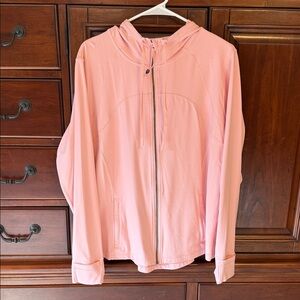 Lululemon Pink Full Zip Define Jacket With Hood, Size 20